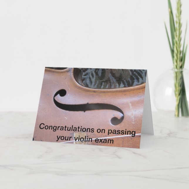 violin exam card (Front)