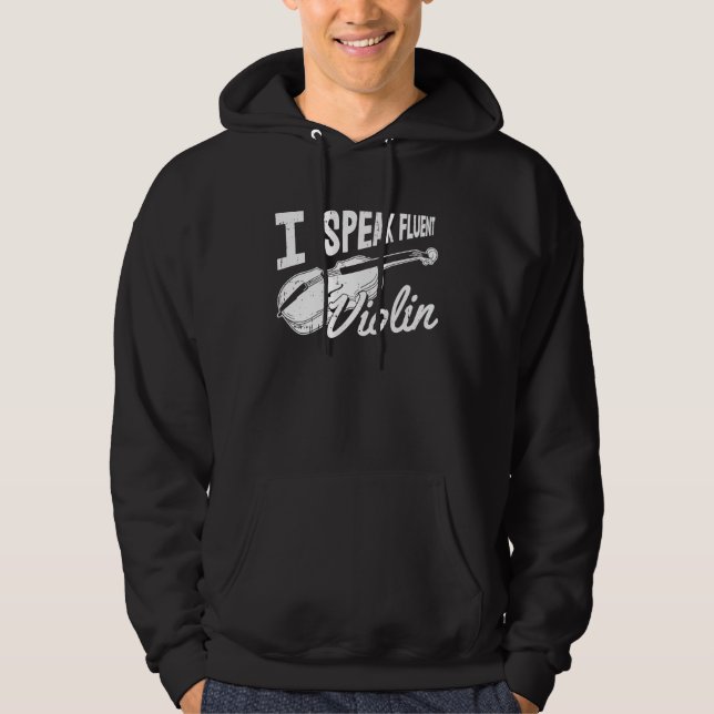 Violin Fiddler Fiddle Violinist Hoodie (Front)