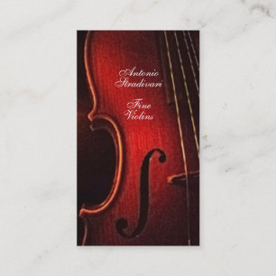 Violin Fine Instrument Maker Luthier Business Card