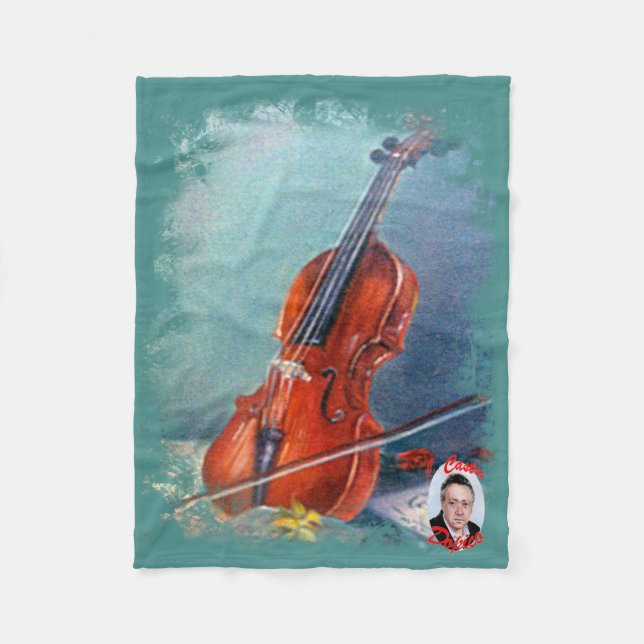 Violin Fleece Blanket (Front)
