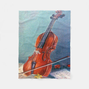 Violin Fleece Blanket