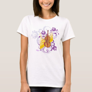 Violin Floral Swirl Tank Top