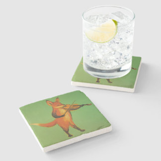 Violin: Fox Stone Coaster