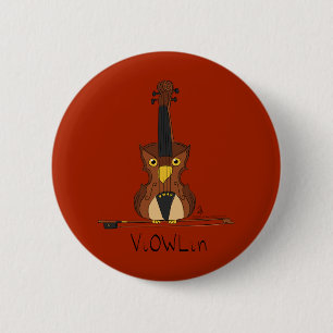 Violin Funny Cute 6 Cm Round Badge