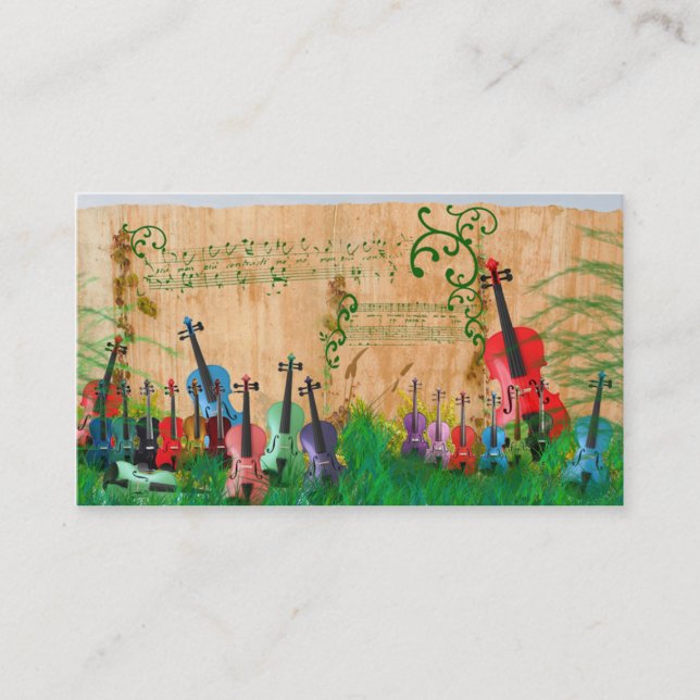 Violin Garden Business Card (Front)