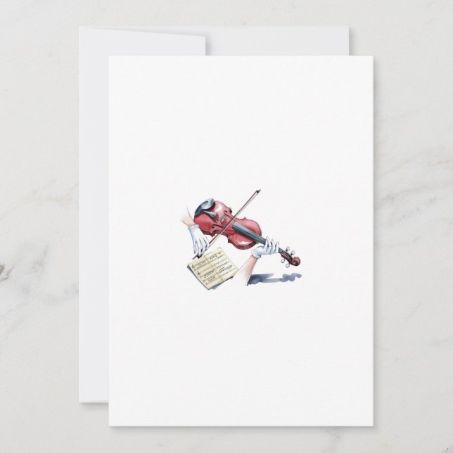 violin ghost invitation (Front)