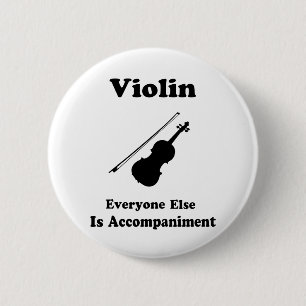 Violin Gift 6 Cm Round Badge