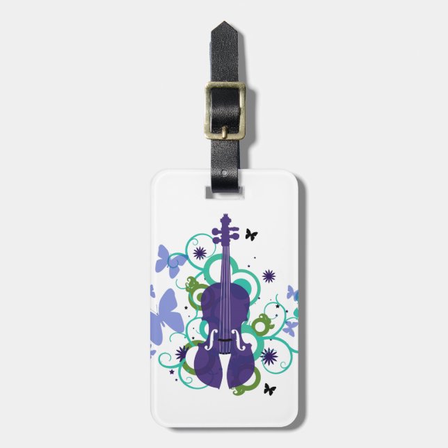 Violin Gift-Luggage Tag (Front Vertical)