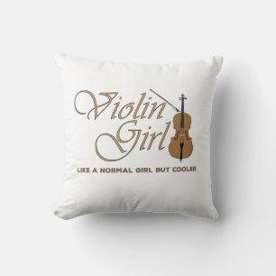 Violin Girl, like a normal girl but cooler Cushion