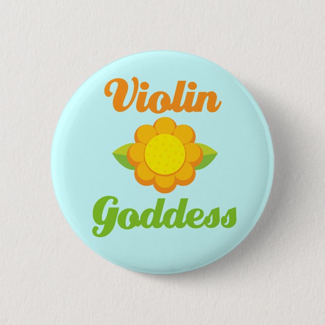 Violin Goddess Music Button (Front)