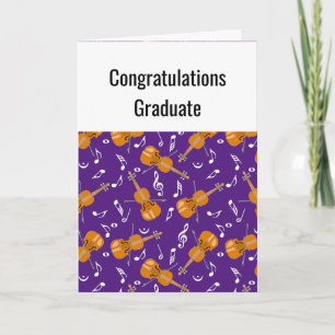 Violin Graduation Card