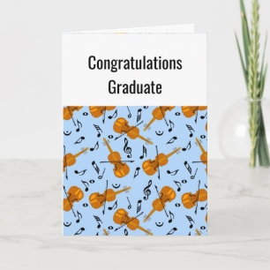 Violin Graduation Card