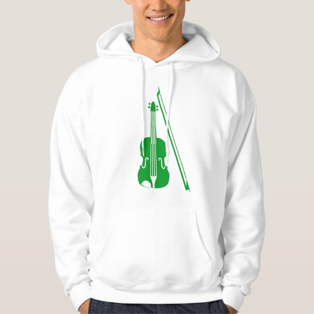 Violin - Grass Green Hoodie (Front)