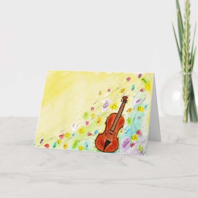 Violin- Greeting Card (Front)