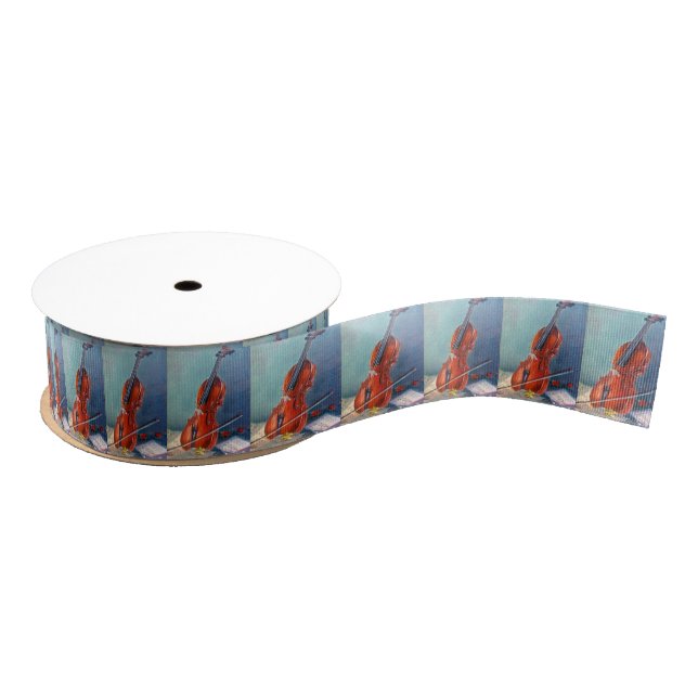 Violin Grosgrain Ribbon (Spool)