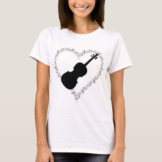 Violin Heart T-Shirt (Front)