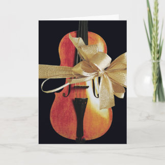 Violin Holiday Card