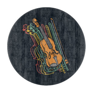 Violin Housewarming Modern Cutting Board