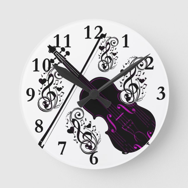 Violin, I'm Rocking _ Round Clock (Front)
