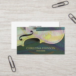 luthier instructor musician violin teacher artist card business