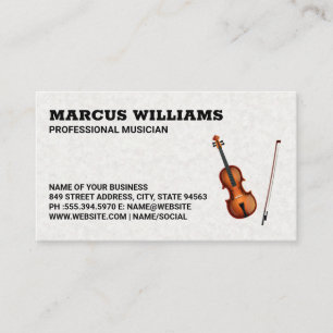 Violin Instrument Business Card