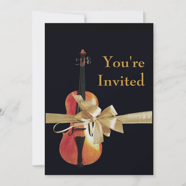 Violin Invitation (Front)