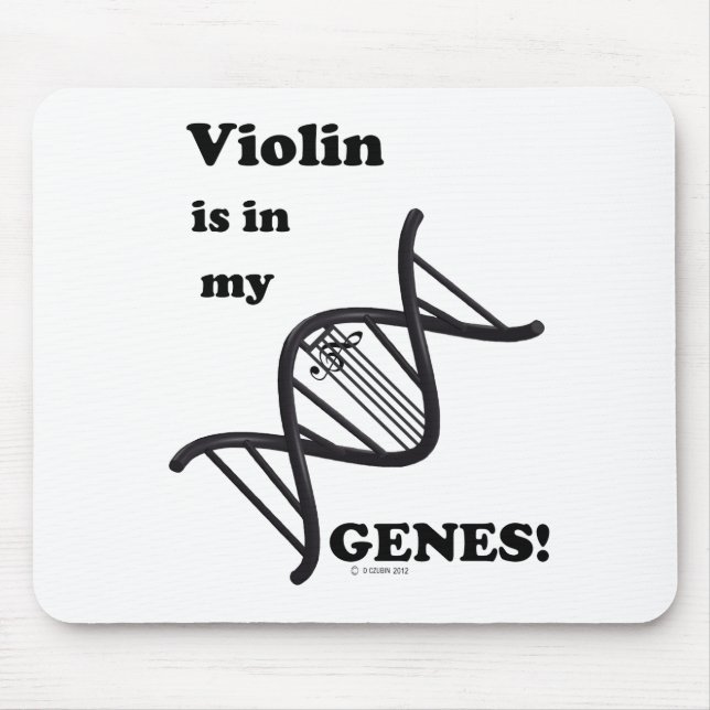 Violin Is In My Genes Mouse Mat (Front)