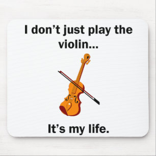 Violin It's My Life Mouse Mat