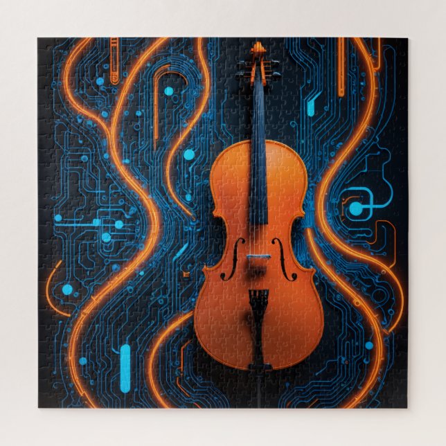 Violin Jigsaw Puzzle (Vertical)