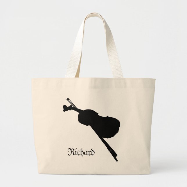 Violin Jumbo Tote Bag (Front)