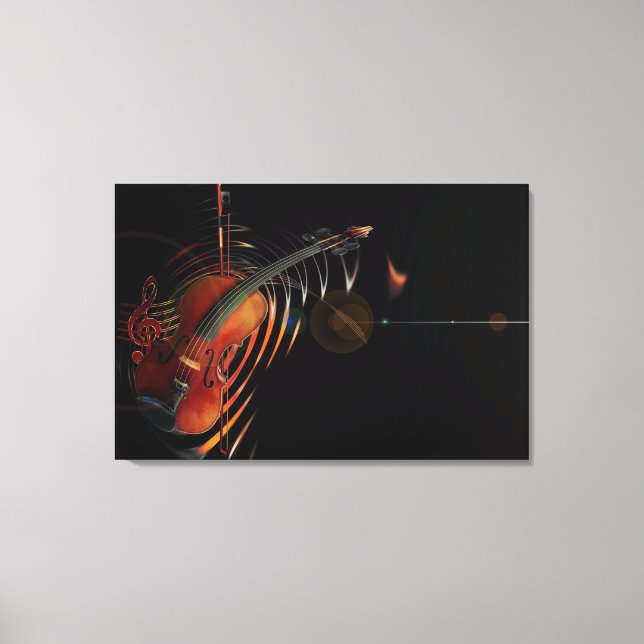Violin-key Canvas Print (Front)