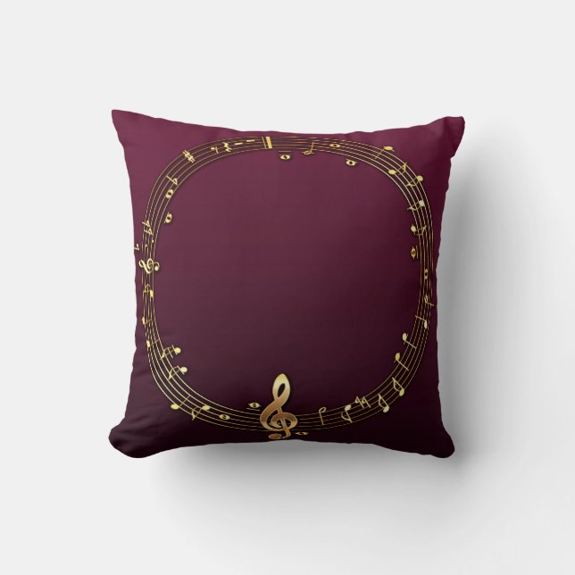 Violin key elegant cushion (Front)