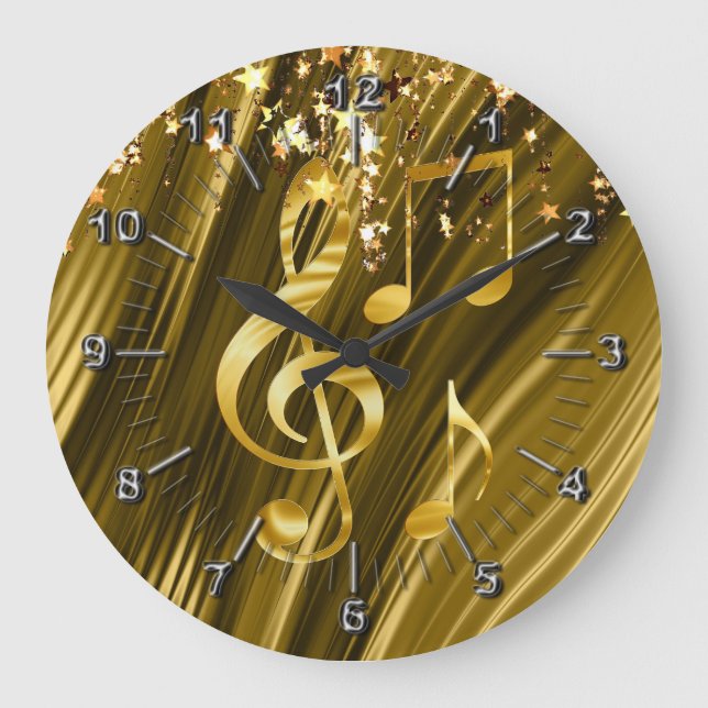 Violin key elegant large clock (Front)