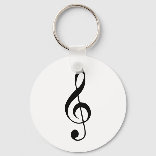 violin key music key ring (Front)