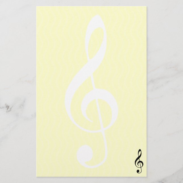 violin key stationery (Front)