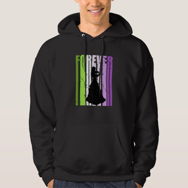 Violin Kids Youth Forever Violinist Players Her Or Hoodie (Front)