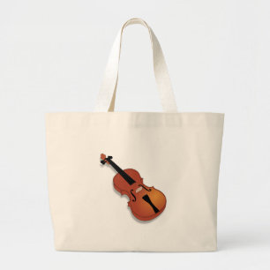 Violin Large Tote Bag