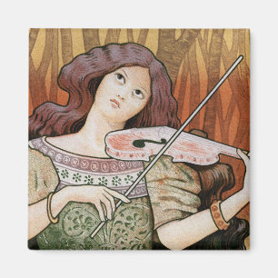 Violin Lessons [Lecons de Violon] by Paul Berthon Magnet