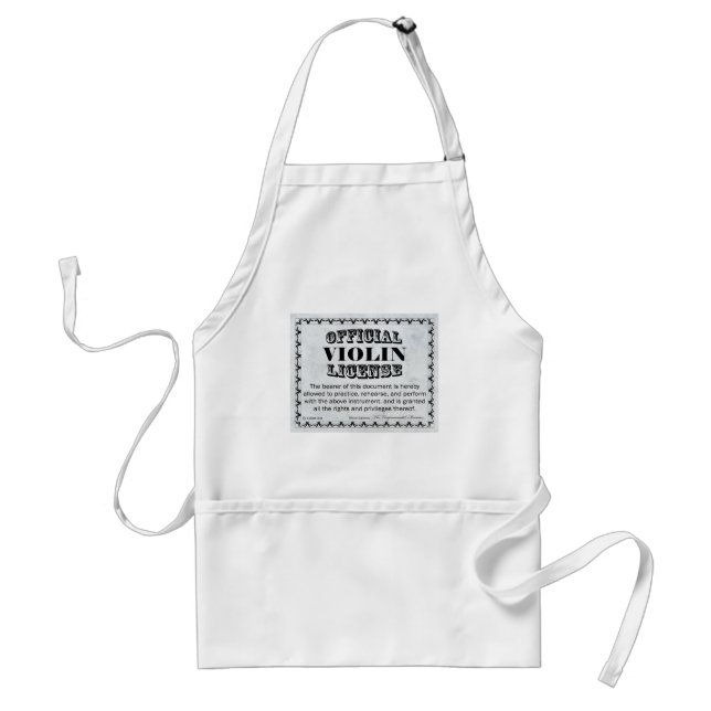 Violin License Standard Apron (Front)