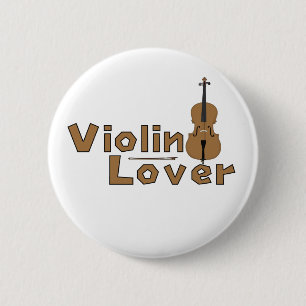 Violin Lover 6 Cm Round Badge