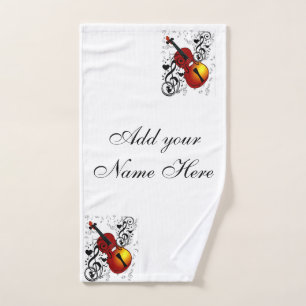 Violin-Lover at Heart_ Hand Towel