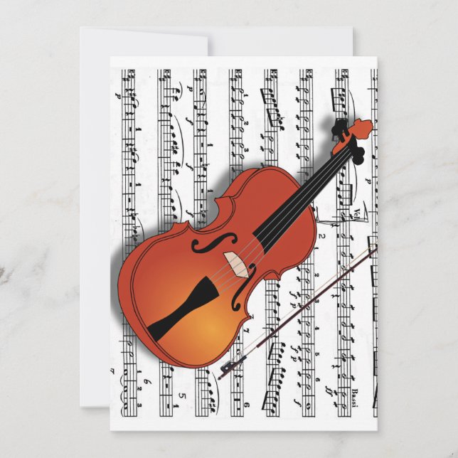 Violin Lover,Join Us_Invitation Invitation (Front)