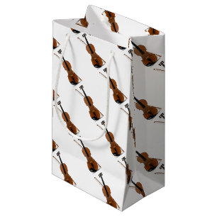 Violin Lovers, Classical Music String Instrument Small Gift Bag