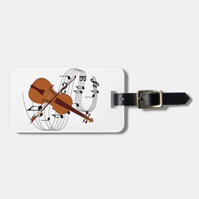 Violin Luggage Tag (Front Horizontal)