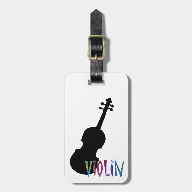 Violin Luggage Tag (Front Vertical)