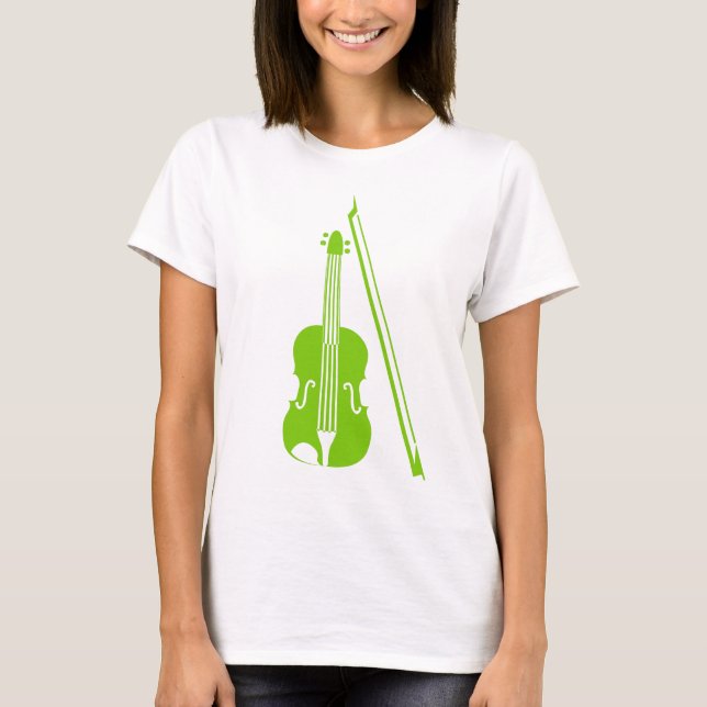 Violin - Martian Green T-Shirt (Front)