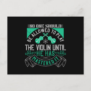 Violin - Master Violin Before You Play Postcard