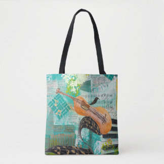 Violin Melody Tote Bag