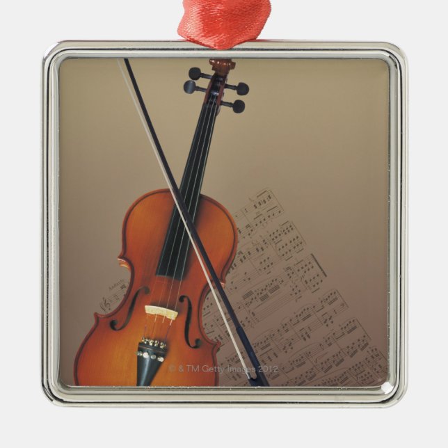 Violin Metal Tree Decoration (Front)