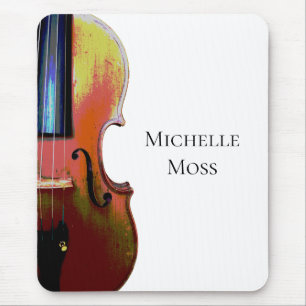 Violin Monogram Classical Music Orchestra Mouse Mat